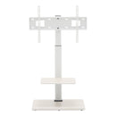 ＼新色追加／ テレビスタンド ハイタイプ 32〜70型 棚付き 左右首振り 高さ調整 角度調整 壁寄せ スチール  震度6 32 55 70 インチ VESA 600×400 壁固定ワイヤー 耐震 傷防止 おしゃれ シンプル ブラック グレー TVスタンド スリム 角度調節 高さ調節 耐震 自立式