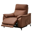 KaguBuy 開梱設置 スピーカー内蔵 電動リクライニングソファー 本革 PVC ファブリック 1人掛け リクライニング Bluetooth 電動リクライニングソファ リクライニングソファ レザーソファー 本革ソファー 本革張り 一人掛け  1人がけ 一人がけ リーブズ【大型商品】