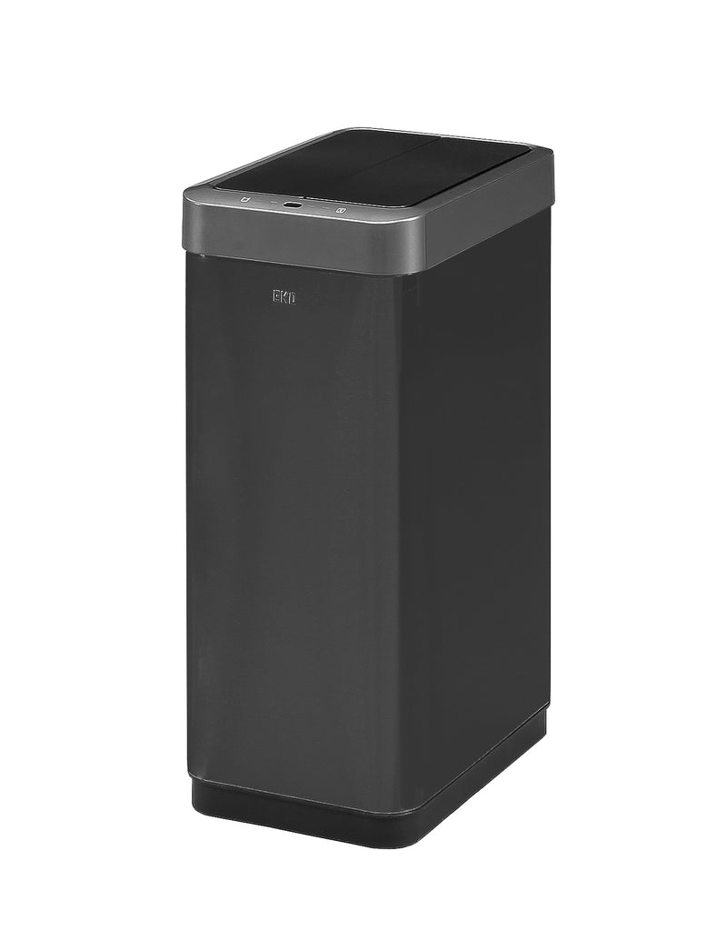 センサー式自動ダストボックス45L＜EKO＞ゴミ箱 ダストボックス 45L 45リットル センサー 自動開閉 自動感知 縦型 たて型 縦置き ふた付き オート EKO イーケーオー ECO ステンレス製 シルバー キッチン おしゃれ