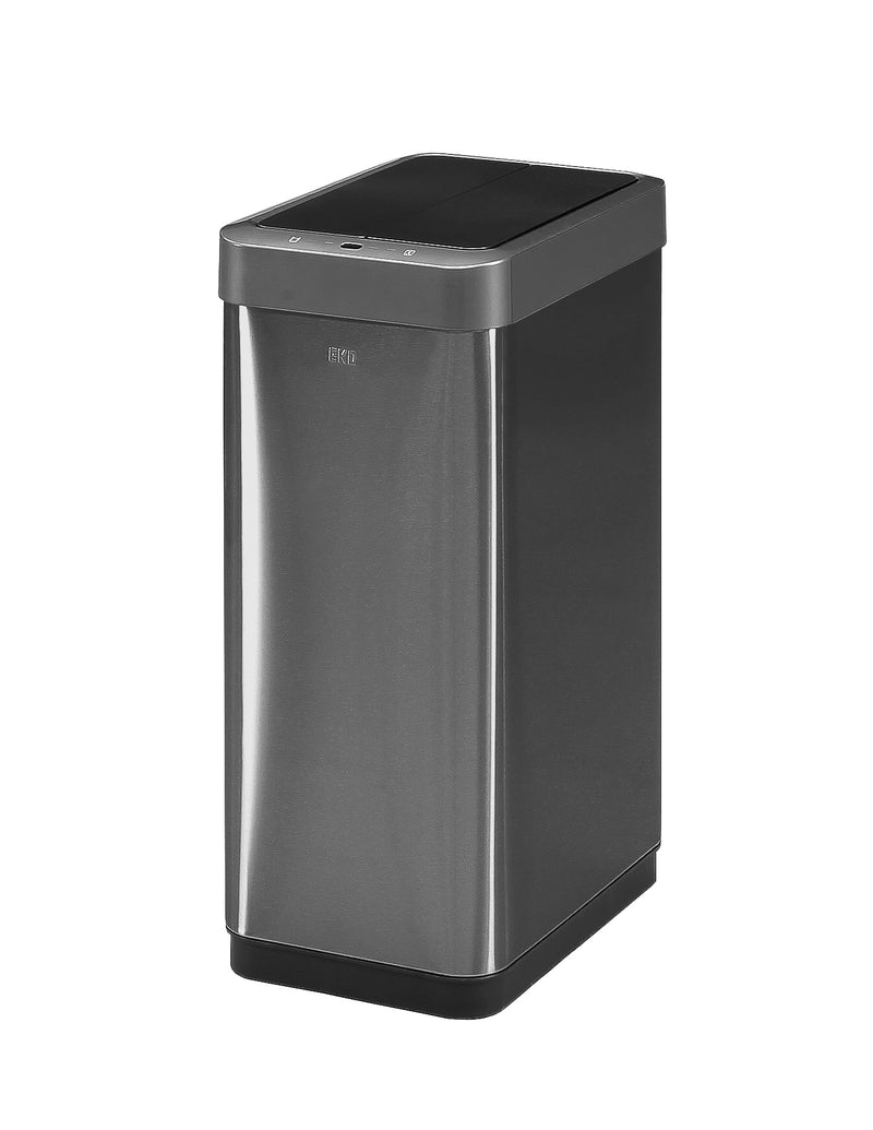センサー式自動ダストボックス45L＜EKO＞ゴミ箱 ダストボックス 45L 45リットル センサー 自動開閉 自動感知 縦型 たて型 縦置き ふた付き オート EKO イーケーオー ECO ステンレス製 シルバー キッチン おしゃれ