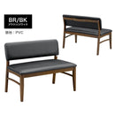 ダイニングベンチ 背もたれ付き 幅115 ダイニング ベンチ 2人用 2人掛け 長椅子 ベンチ椅子 食卓 ファブリック PVC おしゃれ シンプル グリーク