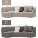 【開梱設置無料】回転ソファ付き3Pソファ ソファ ソファー 3人掛け 3Pソファ ブークレ生地 ファブリック 三人掛け 3人がけ 三人がけ ブークレソファ 韓国 北欧 もこもこ かわいい おしゃれ ローゼ【大型商品】