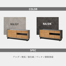 キャビネット 日本製 180cm幅 無垢材 アルダー無垢 リビングボード スタイリッシュ フルオープンレール 上品 頑丈 国産 カウンター オシャレ 大川家具 レオル【大型商品】