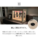 コレクションケース 卓上 ガラス 幅50cm 完成品 背面ミラー 小型 推し活 フィギア ケース コレクションボード ガラスケース ショーケース プラモデル おしゃれ 香水 アクセサリー 収納 棚 レック