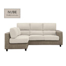 ソファー 幅200cm 送料無料 3人がけ 3人掛け L字型ソファ カウチソファ スツール クッション2個付 ポケットコイル ファブリック 北欧 リビングソファ おしゃれ ゆったり かわいい コンパクト ラージ LARGE【大型商品】