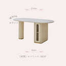 組立設置 セラミック ダイニングテーブル 160 ホワイト テーブル エレガント 食卓 真鍮 高級感 おしゃれ  新生活 ダイニング リビング【大型商品】