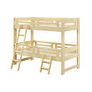 3段親子ベッド 2段ベッド 子供ベッド シングルサイズ はしご コンパクト フレーム 一人暮らし シンプル かわいい 三人用 二人用 一人用  家族 子ども用 ベット シングルベット ファリー【大型商品】