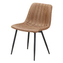 ダイニングチェア 2脚セット チェア チェアー 2脚 食卓チェア 食卓椅子 リビング ダイニング カフェチェア レザーファブリック おしゃれ アイアン ミルナー