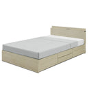 チェストベッド S SD D BOX収納 引き出し 収納ベッド 収納付き 宮付き LEDライト付き コンセント付き シングル セミダブル ダブル 宮 おしゃれ フレーム ロゼフ【大型商品】