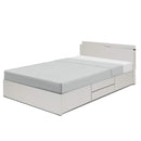 チェストベッド S SD D BOX収納 引き出し 収納ベッド 収納付き 宮付き LEDライト付き コンセント付き シングル セミダブル ダブル 宮 おしゃれ フレーム ロゼフ【大型商品】