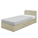 チェストベッド S SD D BOX収納 引き出し 収納ベッド 収納付き 宮付き LEDライト付き コンセント付き シングル セミダブル ダブル 宮 おしゃれ フレーム ロゼフ【大型商品】