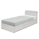 チェストベッド S SD D BOX収納 引き出し 収納ベッド 収納付き 宮付き LEDライト付き コンセント付き シングル セミダブル ダブル 宮 おしゃれ フレーム ロゼフ【大型商品】