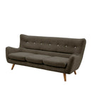 ソファ ソファー 3人掛けソファー 3人用ソファー 三人掛けソファー 三人用ソファー 完成品 ファブリック 布地 ホワイト 白 オレンジ ピンク ブラック 黒 ブラウン ブルー 青 レッド 赤 グレー グリーン 緑  カトレア【大型商品】