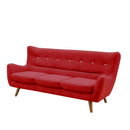 ソファ ソファー 3人掛けソファー 3人用ソファー 三人掛けソファー 三人用ソファー 完成品 ファブリック 布地 ホワイト 白 オレンジ ピンク ブラック 黒 ブラウン ブルー 青 レッド 赤 グレー グリーン 緑  カトレア【大型商品】