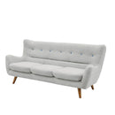 ソファ ソファー 3人掛けソファー 3人用ソファー 三人掛けソファー 三人用ソファー 完成品 ファブリック 布地 ホワイト 白 オレンジ ピンク ブラック 黒 ブラウン ブルー 青 レッド 赤 グレー グリーン 緑  カトレア【大型商品】