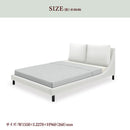 KaguBuy アマリス ダブルベッド ダブルベッドフレーム ４色 カフェ ダークブラウン ブラック ホワイト ファブリック 合成皮革 不織布 幅1550mm Amaris Dベッド