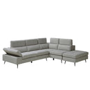 【開梱設置無料】カウチソファ 左カウチソファー 3人掛け 2点セット 3点セット スツール ソファー ファブリック 撥水 ソファ 三人掛け 3人がけ 三人がけ エルフィ ELFIE【大型商品】