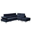 【開梱設置無料】カウチソファ 左カウチソファー 3人掛け 2点セット 3点セット スツール ソファー ファブリック 撥水 ソファ 三人掛け 3人がけ 三人がけ エルフィ ELFIE【大型商品】