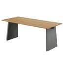 ダイニングテーブル 単品 木製 幅150cm 幅180cm 天然木 オーク突板 テーブル 食卓 シンプル 4人掛け ファミリー向け おしゃれ 脚 北欧 モダン カフェ アトス