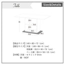 組立設置 セラミック ダイニングテーブル 140 テーブル 角丸 収納付き 棚 耐熱 耐水 耐久 石目調 マーブル調 長方形 4人掛け 6人掛け 食卓 真鍮 高級感 おしゃれ 新生活 ブラック グレー ダイニング リビング ダイアリー