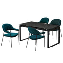 組立設置 ダイニングテーブルセット セラミック ダイニング5点セット  伸長式 テーブル  150 180 ダイニングチェア 棚 耐熱 耐水 耐久 石目調 マーブル調 長方形 4人掛け 6人掛け 食卓 真鍮 高級感 おしゃれ  新生活 ブラック グレー diary ダイアリー【大型商品】