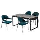 組立設置 ダイニングテーブルセット セラミック ダイニング5点セット  伸長式 テーブル  150 180 ダイニングチェア 棚 耐熱 耐水 耐久 石目調 マーブル調 長方形 4人掛け 6人掛け 食卓 真鍮 高級感 おしゃれ  新生活 ブラック グレー diary ダイアリー【大型商品】