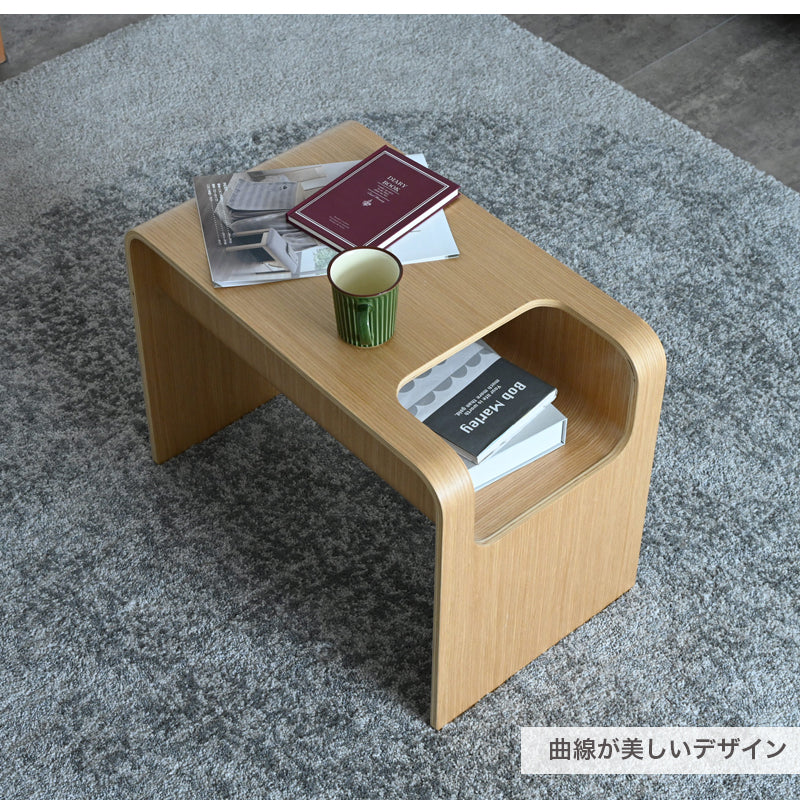 幅35cm サイドテーブル 送料無料 テーブル ソファテーブル 2way センターテーブル オーク突板 おしゃれ 木製 ナイトテーブル 寝室 リビング ナチュラル ブラック トーン Tone