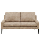 KaguBuy レム  ソファ 2人掛け レザーファブリック 2人用 脚取り外し可能 ローソファ 3人掛け 2P ソファー リビング【大型商品】