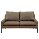 KaguBuy レム  ソファ 2人掛け レザーファブリック 2人用 脚取り外し可能 ローソファ 3人掛け 2P ソファー リビング【大型商品】