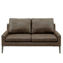 KaguBuy レム  ソファ 2人掛け レザーファブリック 2人用 脚取り外し可能 ローソファ 3人掛け 2P ソファー リビング【大型商品】