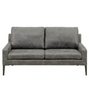 KaguBuy レム  ソファ 2人掛け レザーファブリック 2人用 脚取り外し可能 ローソファ 3人掛け 2P ソファー リビング【大型商品】