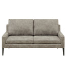 KaguBuy レム  ソファ 2人掛け レザーファブリック 2人用 脚取り外し可能 ローソファ 3人掛け 2P ソファー リビング【大型商品】