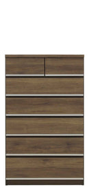 KaguBuy ディリ チェスト タンス 収納チェスト ハイチェスト スライドレール付 幅120 6段