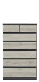 KaguBuy ディリ チェスト タンス 収納チェスト ハイチェスト スライドレール付 幅120 6段