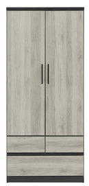 KaguBuy ディリ チェスト タンス 収納タンス 服吊 強化紙 小引出しスライドレール付き  長引き出しフルオープンレール付 幅80【大型商品】