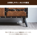 KaguBuy フロイデ 収納ボックス レトロ レトロ感 二色 オレンジ ブラック Orange Black 合成皮革 ALL PVC 幅121 カワイイ 可愛い 120サイドボード