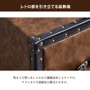 KaguBuy フロイデ 収納ボックス レトロ レトロ感 二色 オレンジ ブラック Orange Black 合成皮革 ALL PVC 幅121 カワイイ 可愛い 120サイドボード