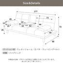 【ブラックフライデー10％OFF】KaguBuy ケイラ ソファベッド 完成品 新生活 2WAY リクライニング シングル ベッド クッション付き テーブル付き【大型商品】