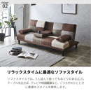 【ブラックフライデー10％OFF】KaguBuy ケイラ ソファベッド 完成品 新生活 2WAY リクライニング シングル ベッド クッション付き テーブル付き【大型商品】