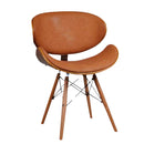 ピトー ダイニングチェア 背もたれ付き イームズチェア おしゃれ カフェ風 チェア シェルチェア イームズチェア PU 木製