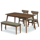 オーデ ダイニング ダイニングセット ダイニングテーブルセット 4人用 テーブル 幅135 椅子４脚 可愛い ベンチ シンプル ダイニング4点セット【大型商品】