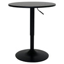 カフェ テーブル カフェテーブル ガス圧 昇降式  昇降式テーブル 幅60 シンプル 昇降テーブル センターテーブル リビング デスク 高さ調節 木目 丸型  ホワイト ナチュラル ウォールナット ブラック