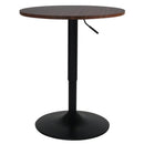 カフェ テーブル カフェテーブル ガス圧 昇降式  昇降式テーブル 幅60 シンプル 昇降テーブル センターテーブル リビング デスク 高さ調節 木目 丸型  ホワイト ナチュラル ウォールナット ブラック