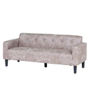 KaguBuy デッゼ ソファ 2.5人掛け レザーファブリック ヴィンテージ ソファー ローソファ 2人掛け 2.5P 2P 2人用 レトロ レザー調【大型商品】