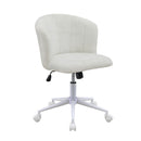 オフィスチェア パソコンチェア 回転チェア 昇降チェア 1人掛け 昇降 肘なし ファブリック ボア生地 北欧 モダン 一人用 おしゃれ シンプル 新生活 ユウ