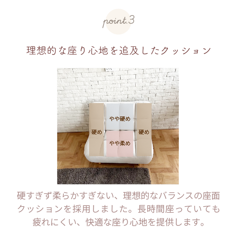 KaguBuy ヌアージュ 4WAY リクライニグソファー もこもこ組み合わせ KaguBuy ヌアージュ 4WAY リクライニグソファー もこもこ組み合わせ