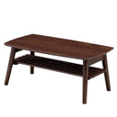 KaguBuy ルッコ テーブル 幅85 センターテーブル ローテーブル 折りたたみ 棚付 収納 折りたたみ 一人暮らし 新生活