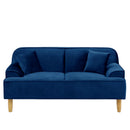 KaguBuy モネ ソファ 2人掛け ベロア 脚取り外し可能 ローソファ 2人用 一人暮らし  2P ソファー クッション付 コンパクト新生活 アウトレット【大型商品】