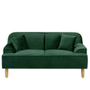 KaguBuy モネ ソファ 2人掛け ベロア 脚取り外し可能 ローソファ 2人用 一人暮らし  2P ソファー クッション付 コンパクト新生活 アウトレット【大型商品】