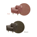 KaguBuy ナターリア ソファー ベロア調 1人掛け 1人用 ソファ リビング おしゃれ かわいい リビング シンプル モダン 肘かけ ワンルーム コンパクト ローソファ 新生活